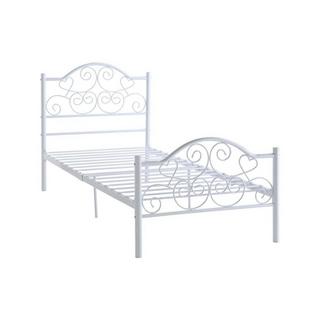 Vente-unique Letto singolo  in Metallo Bianco LEYNA  