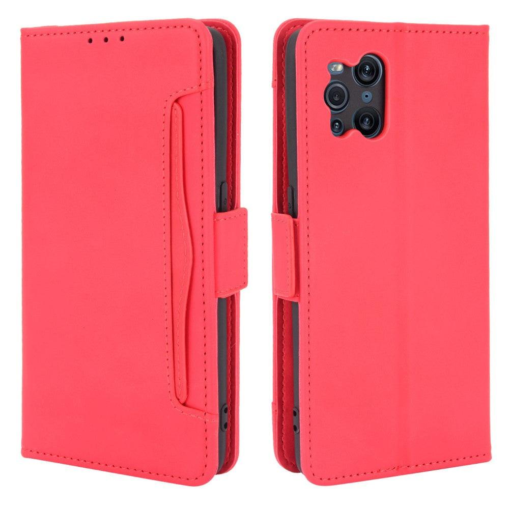 Cover-Discount  Oppo Find X3 Pro - Custodia Con Molti Scomparti Per Carte Di Credito 