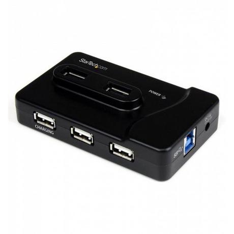 STARTECH  Hub combo USB 3.0/2.0 a 6 porte con porta di caricamento 