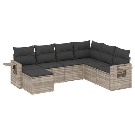 VidaXL set divano da giardino Polirattan  