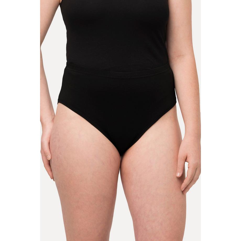 Ulla Popken Lot de 2 Culottes Unies Coton Bio  