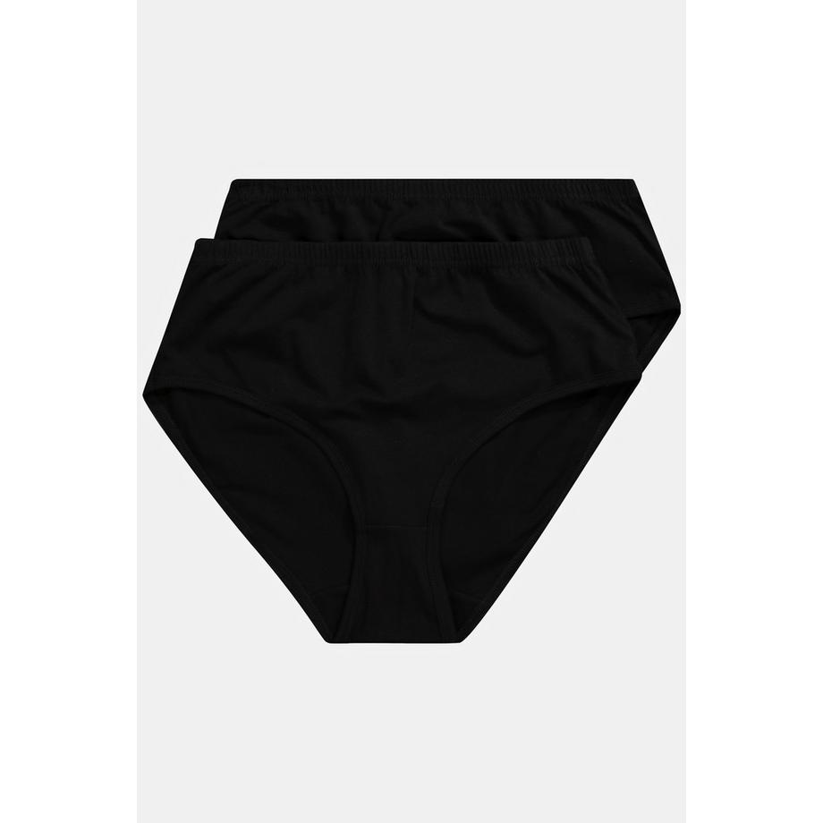 Ulla Popken Lot de 2 Culottes Unies Coton Bio  