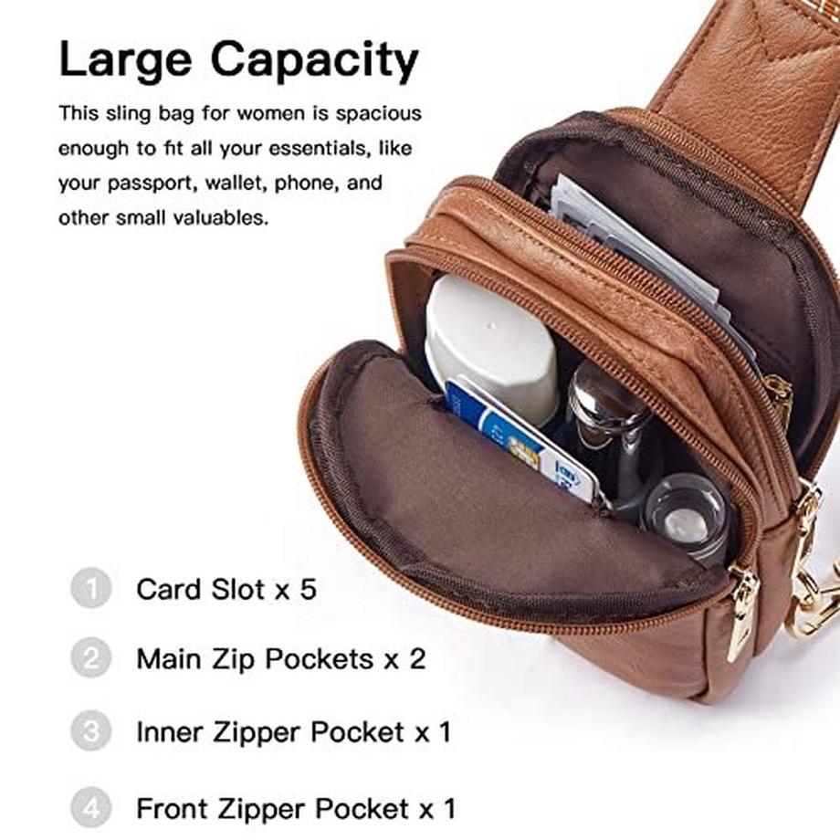 Only-bags.store Kunstleder Crossbody Sling Bag  