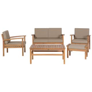 Beliani Lounge Set mit Tisch aus FSC® zertifiziertes Akazienholz Modern MANILA  