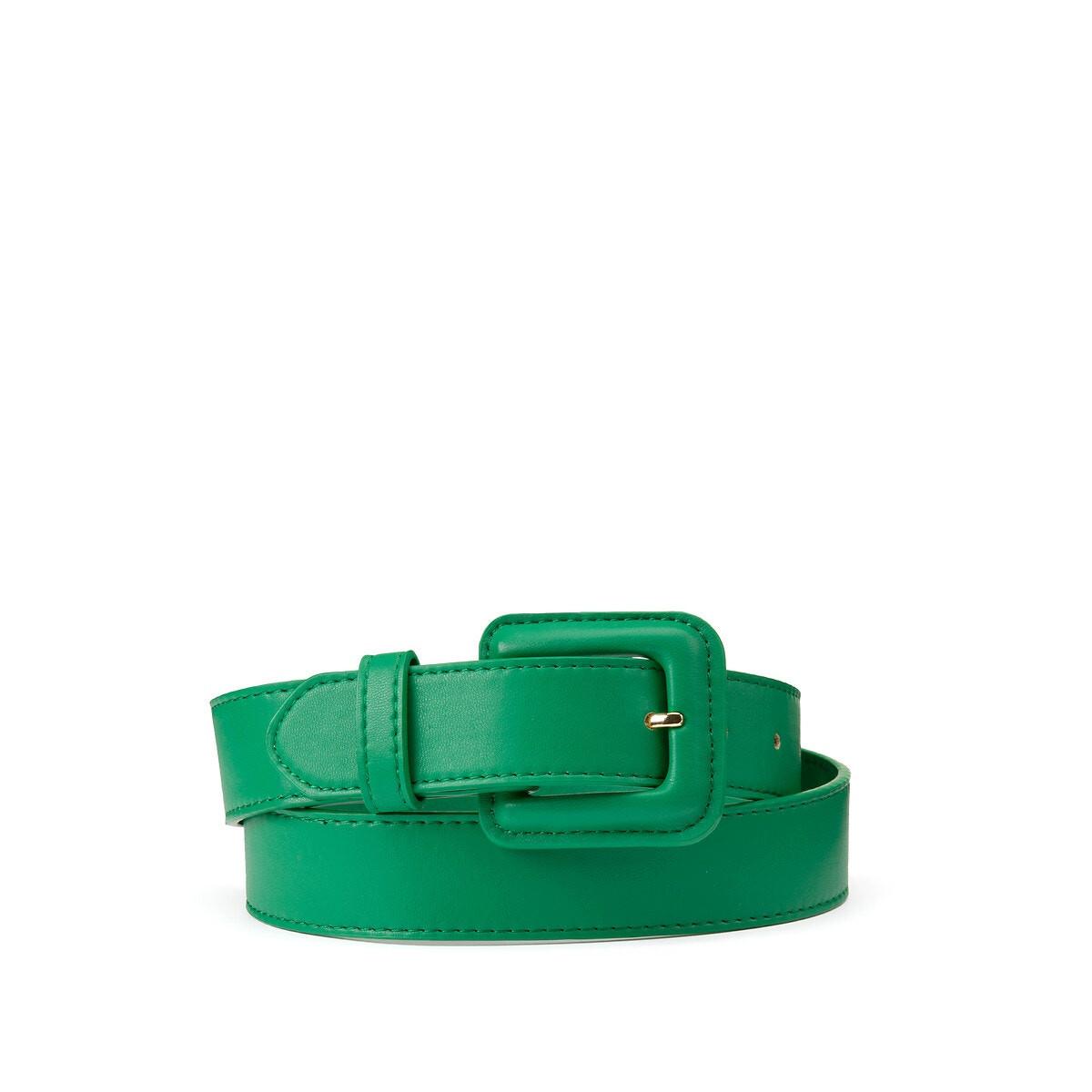 Image of Gürtel Mit Eckiger Schnalle Damen Grün 75