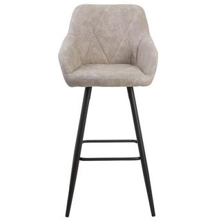 Beliani Set mit 2 Barstühlen aus Stoff Glamourös DARIEN  