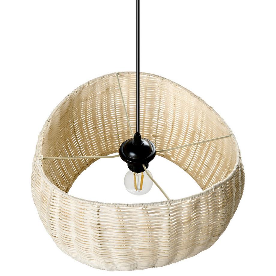 Beliani Hängelampe aus Rattan  COAMO  