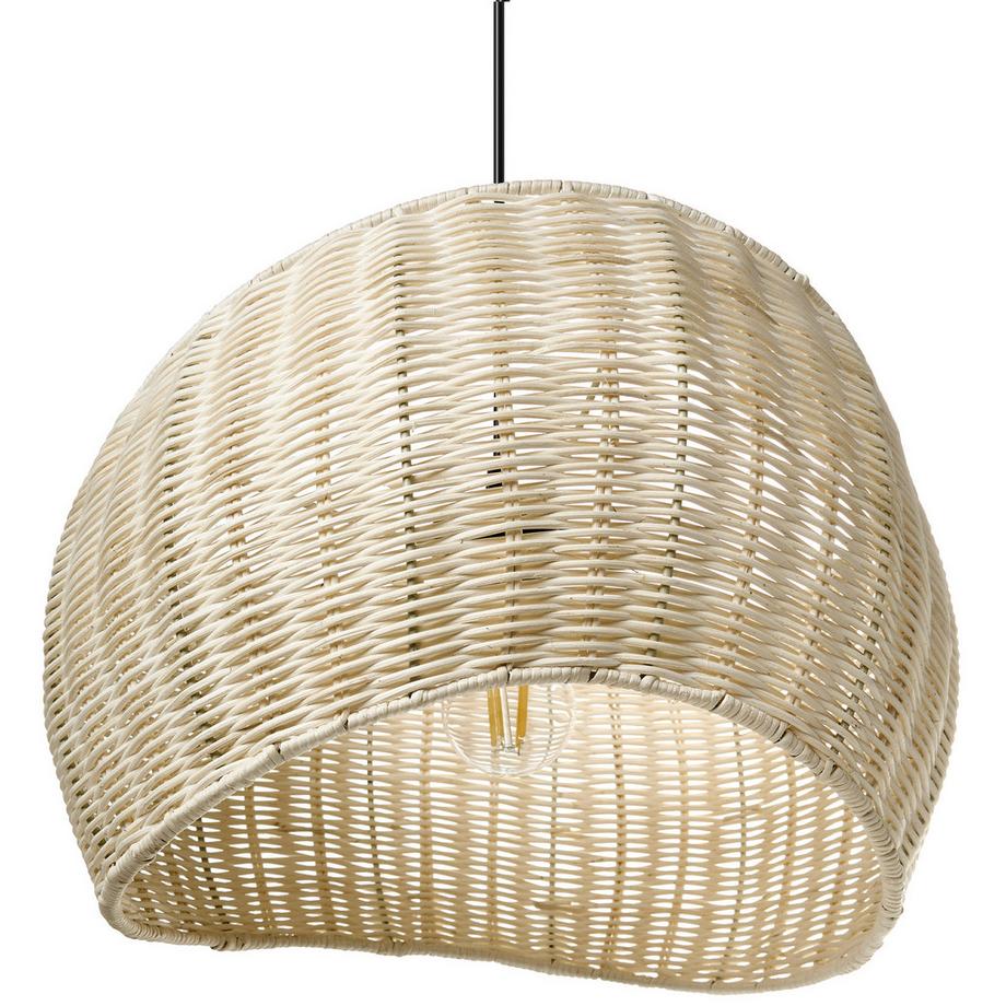 Beliani Hängelampe aus Rattan  COAMO  