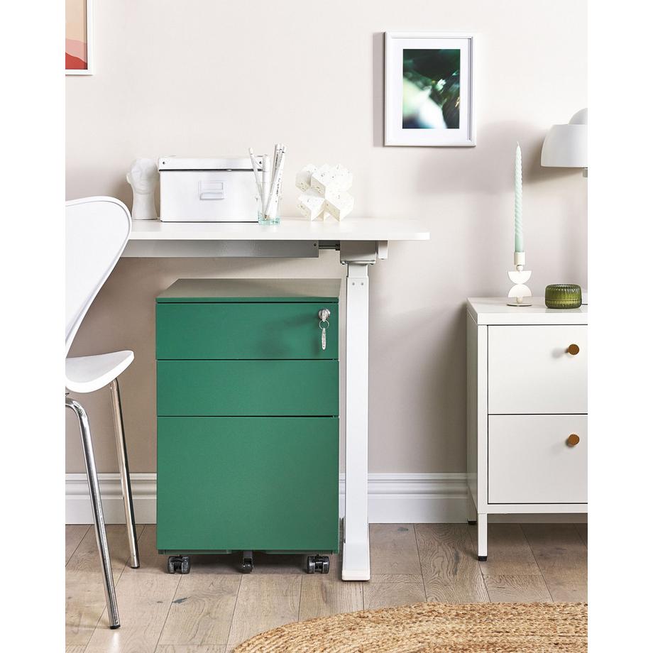 Beliani Meuble de rangement en Acier  CAMI  