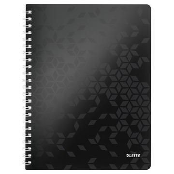 LEITZ Collegeblock WOW PP A4 4637-00-95 schwarz liniert