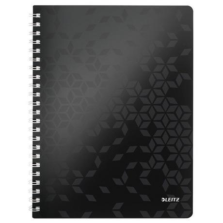 Leitz LEITZ Collegeblock WOW PP A4 4637-00-95 schwarz liniert  