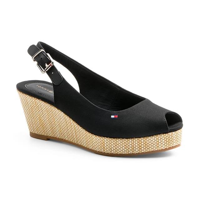 Image of Iconic Elba Sling Back Wedge Unisex Schwarz 39