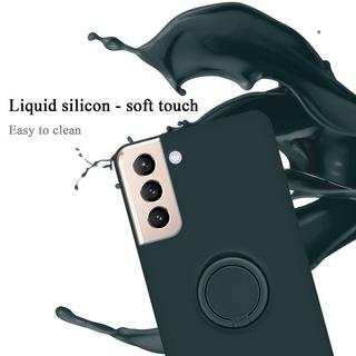 Cadorabo  Housse compatible avec Samsung Galaxy S22 PLUS - Coque de protection en silicone TPU flexible avec anneau 