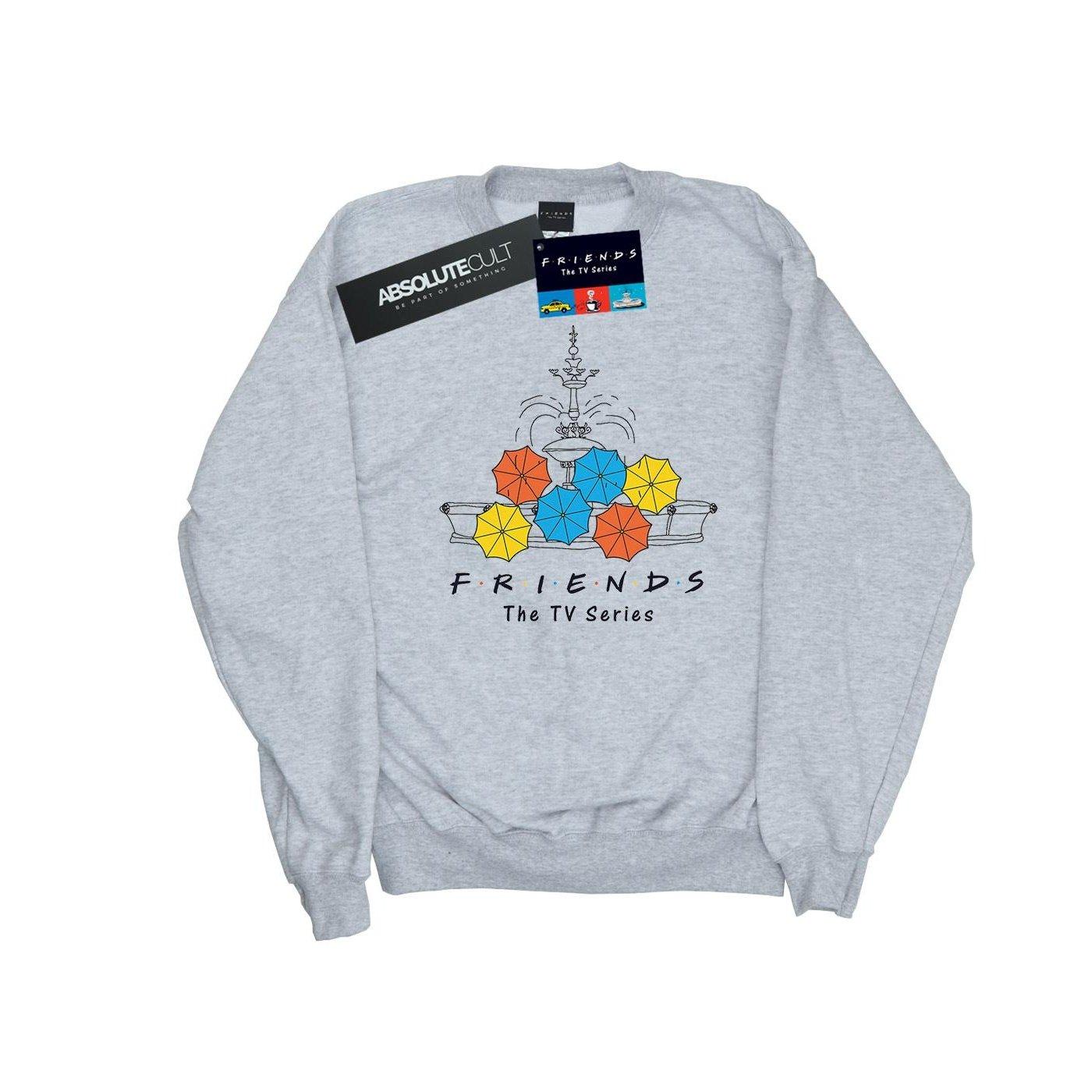 Image of Fountain And Umbrellas Sweatshirt Jungen Grau 140/146