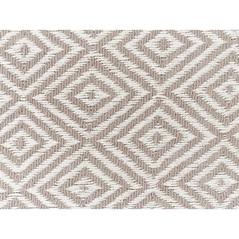 Beliani TOUTLI Couvre-lits Coton Franges Motif Géométrique  