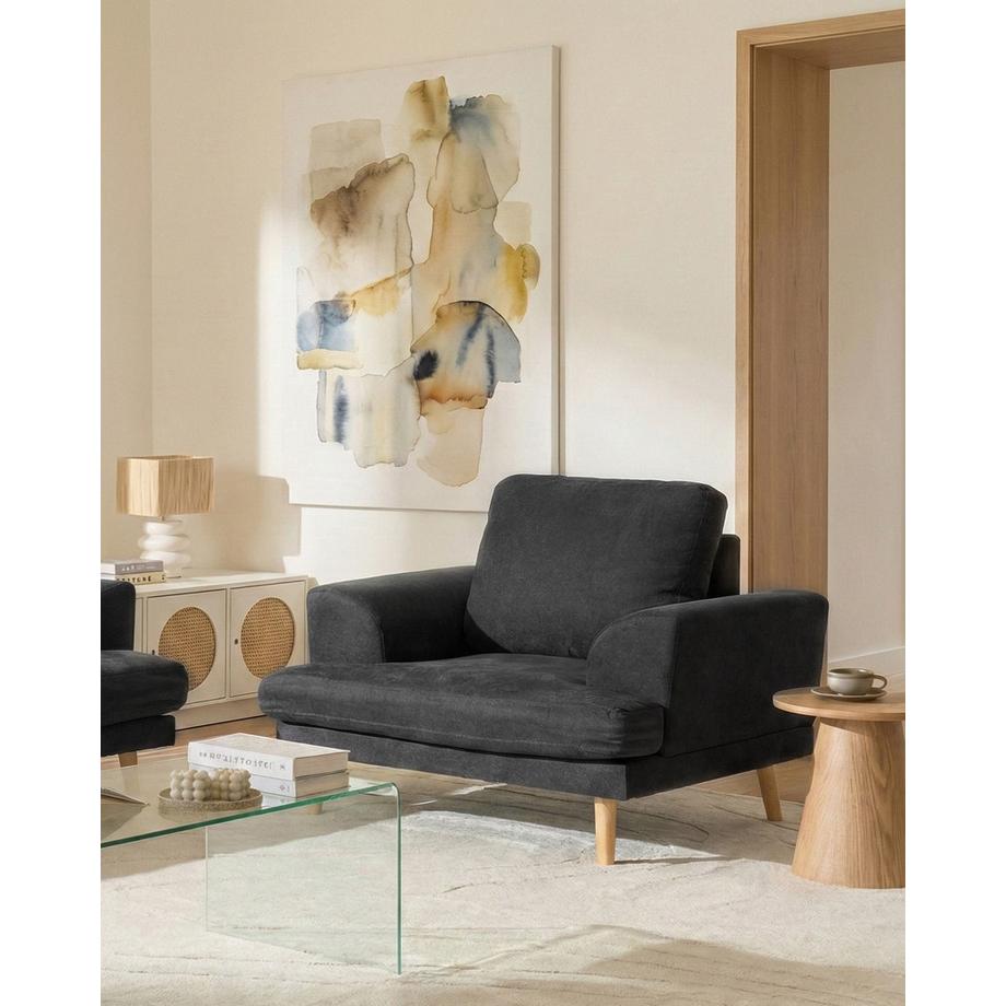 Beliani Fauteuil en Tissu Moderne KILDAL  