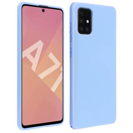 Avizar  Coque Soft Touch Galaxy A71 Bleu Ciel 