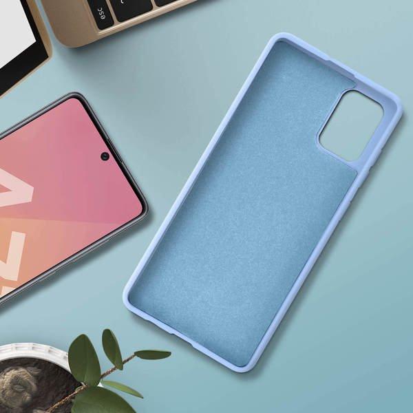 Avizar  Coque Soft Touch Galaxy A71 Bleu Ciel 