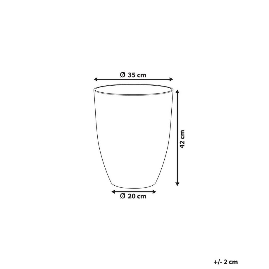 Beliani Vaso per piante en Fibra d'argilla  CROTON  