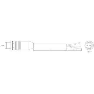 TE Connectivity  Sensor-/Aktorkabel, Anschlussleitung, Stecker gerade, M8, offenes Ende 