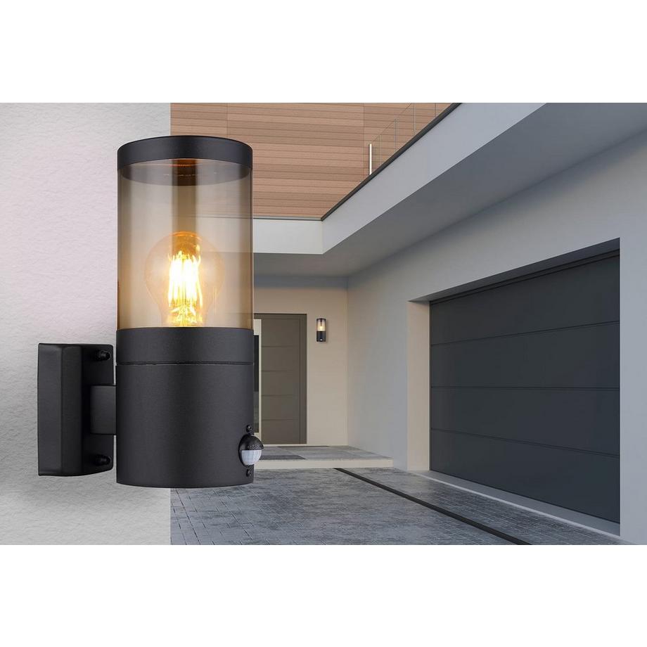 mutoni  Luminaire extérieur Xeloo inox noir 1xE27 