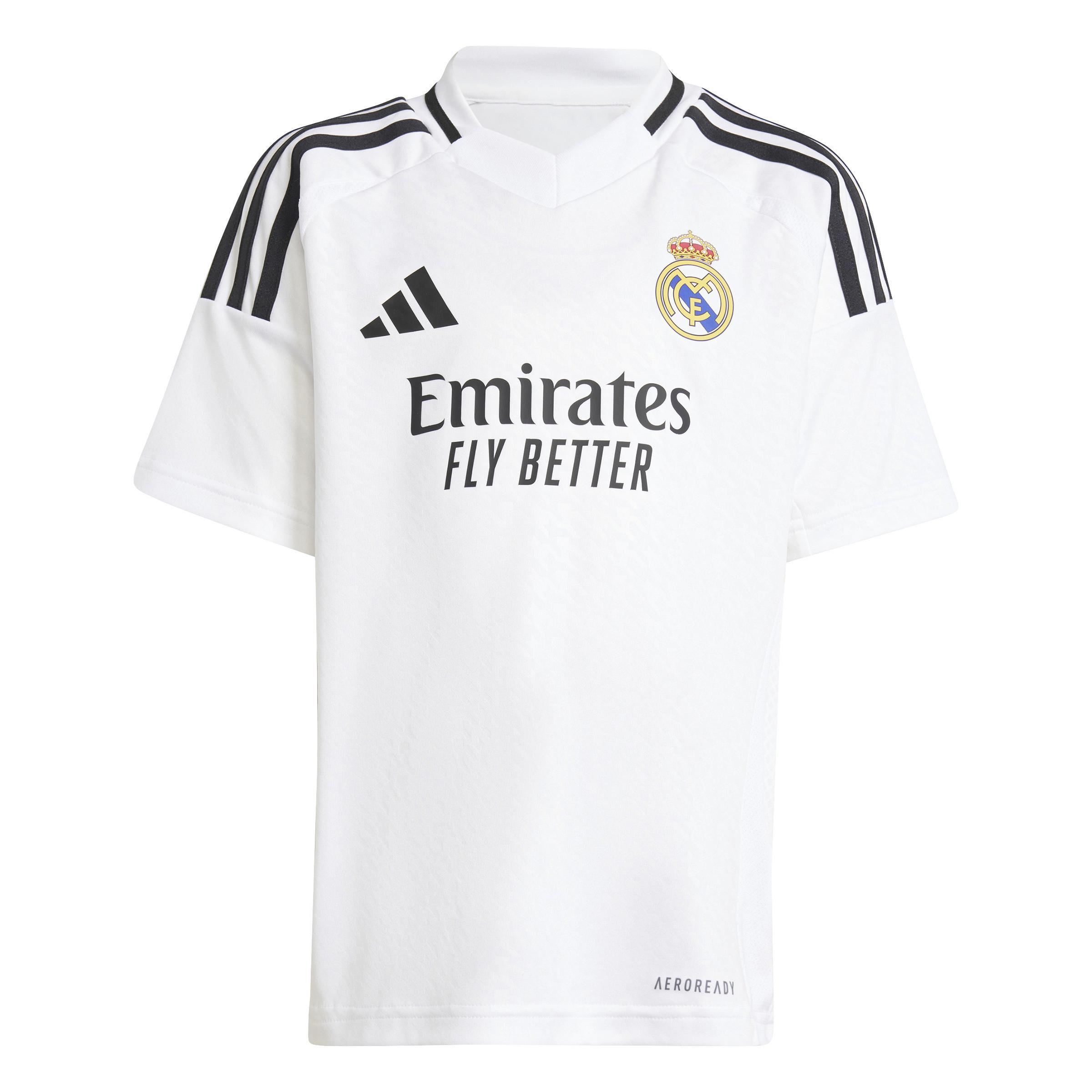 adidas  ensemble de maillot et short domicile enfant real madrid 2024/25 