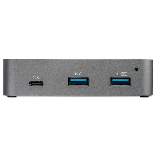 STARTECH  Hub USB-C a 3 porte con porta LAN - USB 3.2 Gen 2 (10Gbps) - 2 USB-A e 1 USB-C - Alimentato 