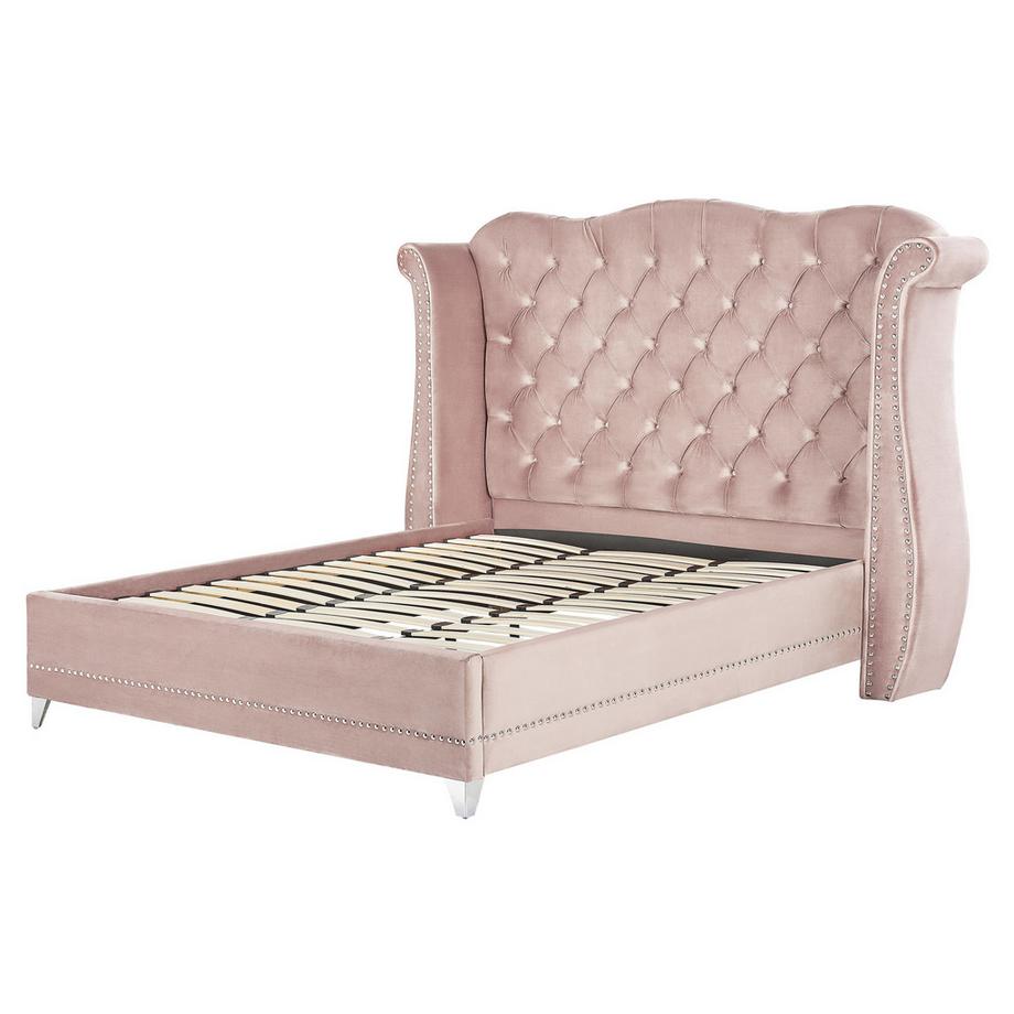 Beliani Letto en Velluto Glamour AYETTE  