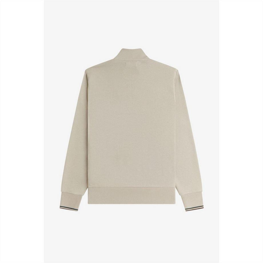 FRED PERRY Sweatshirt mit halbem Reißverschluss  