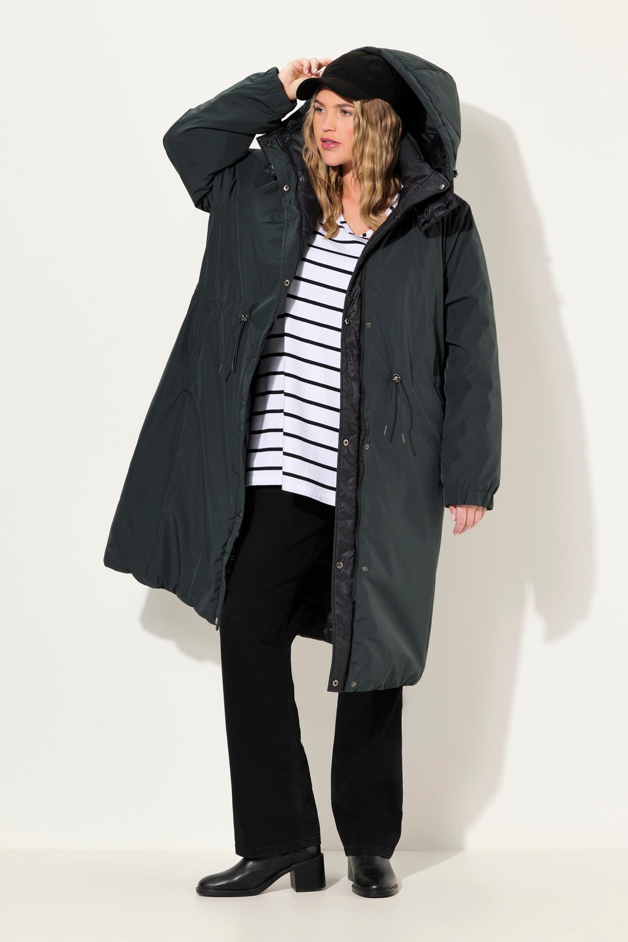 Ulla Popken  Cappotto HYPRAR double face e idrorepellente con cerniera a doppio cursore 