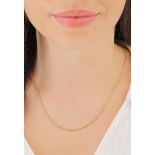 MUAU Schmuck  Collier Cordel Gelbgold 750, 1.4mm, 45cm 