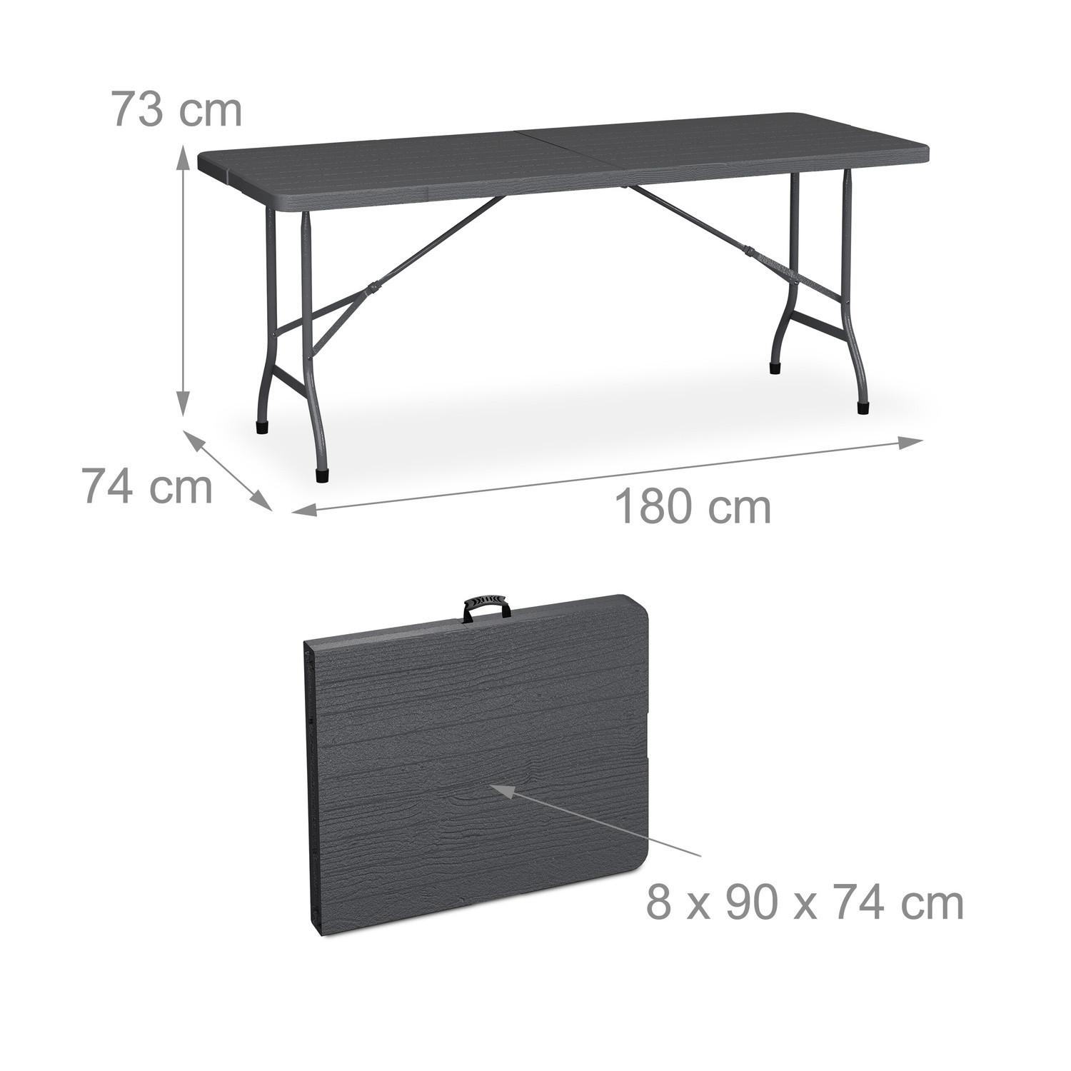 B2X Table de jardin pliante  