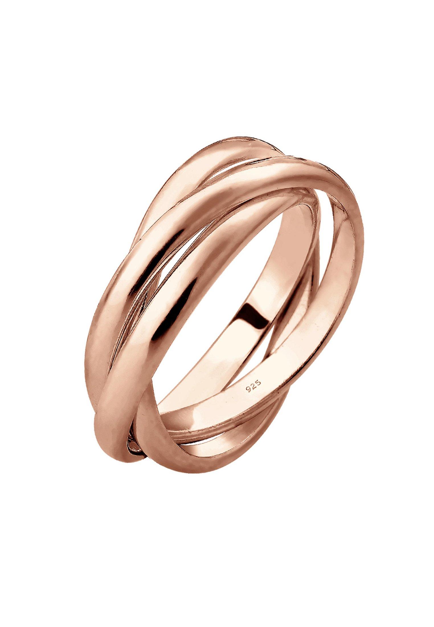 Image of Ring Basic Design Damen Goldrosa 56mm