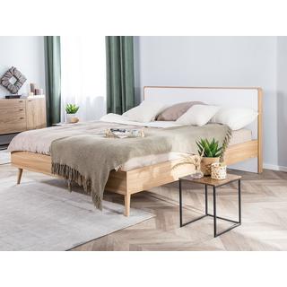 Beliani Lit avec sommier en MDF Scandinave SERRIS  