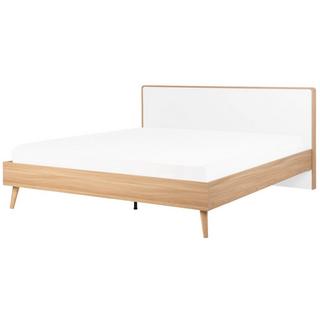 Beliani Lit avec sommier en MDF Scandinave SERRIS  