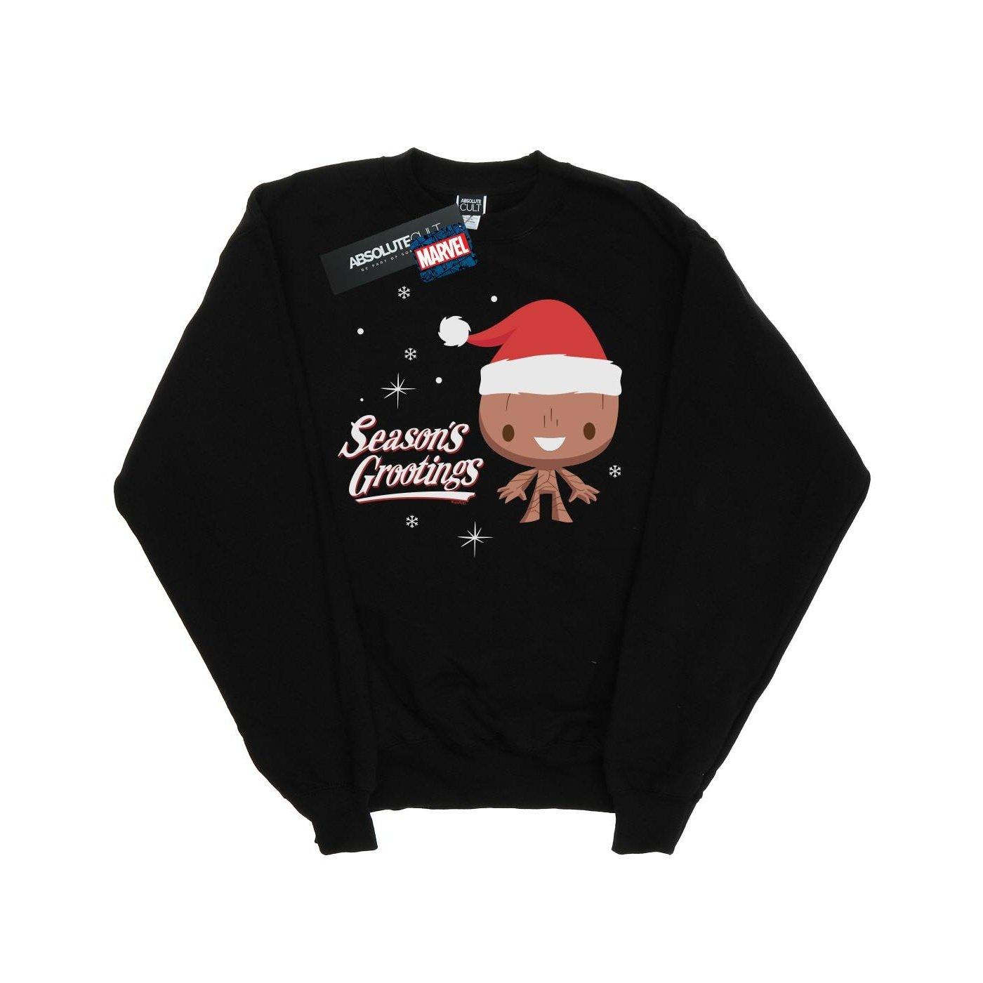 Image of Season's Grootings Sweatshirt Unisex Schwarz 140/146