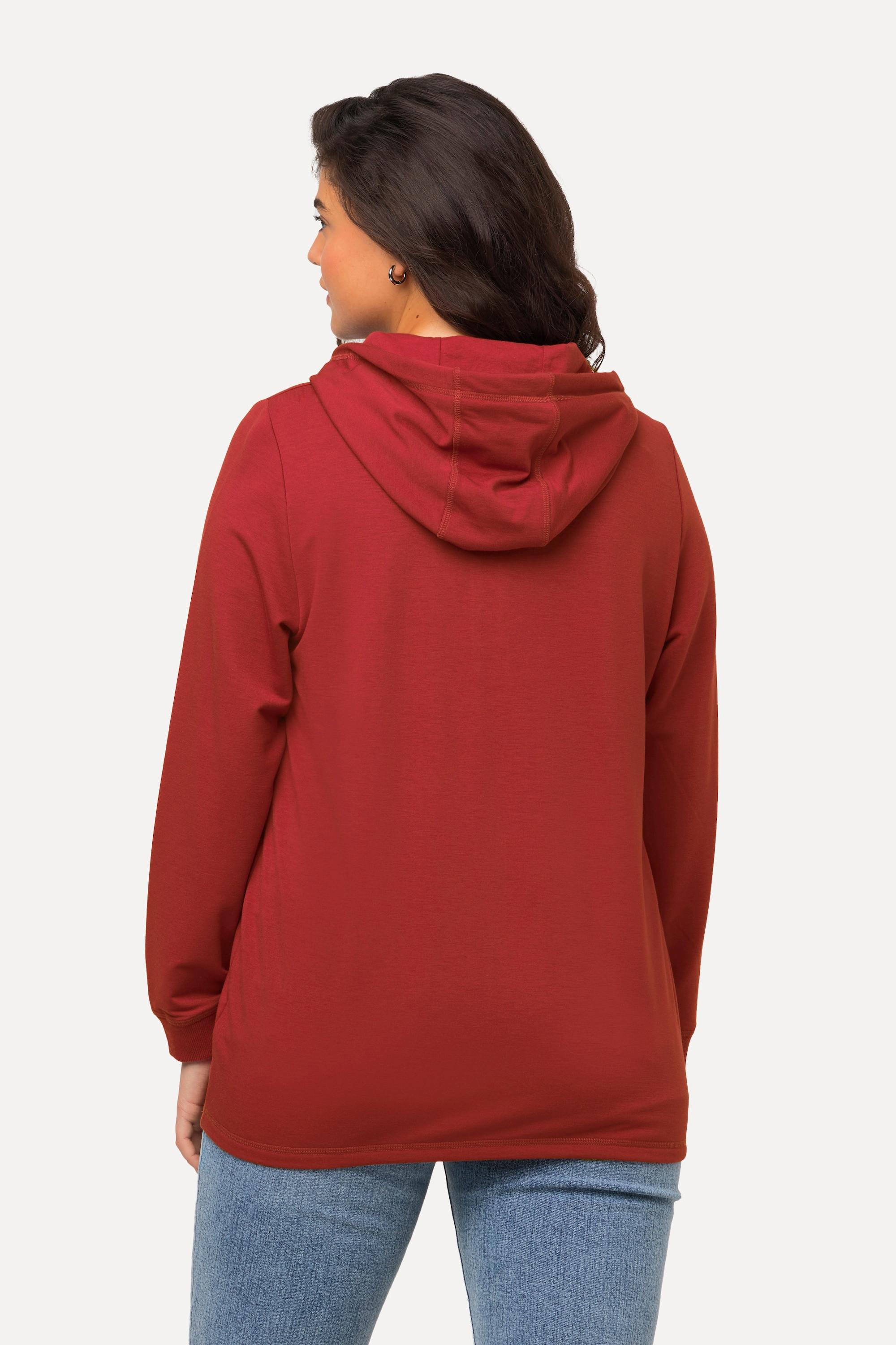 Ulla Popken  Hoodie, Kängurutasche, Langarm, Kapuzenshirt 