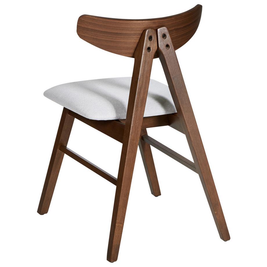 Beliani Esszimmerstuhl 2er Set aus Gummibaumholz  LACOTA  