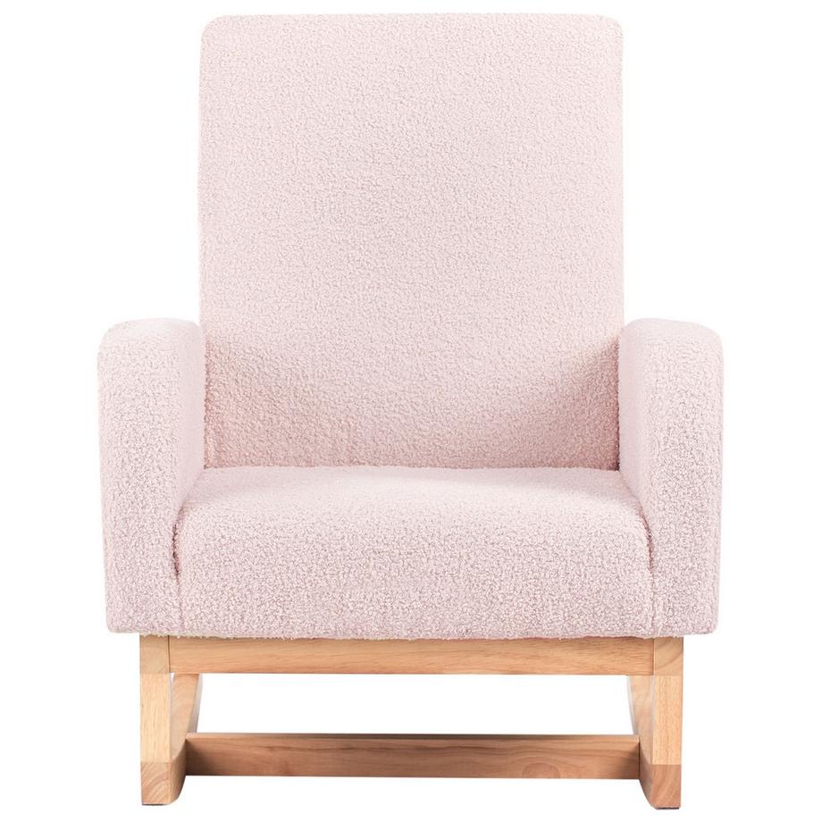 Beliani Kinderschaukelstuhl aus Bouclé Skandinavisch NORBY  