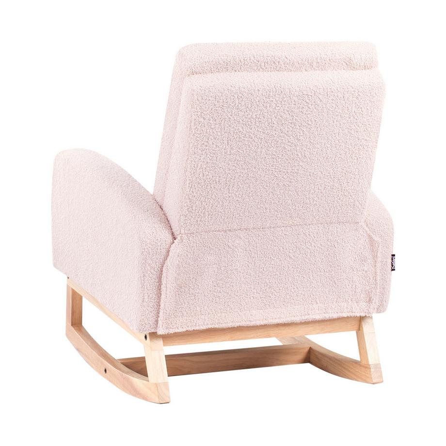 Beliani Kinderschaukelstuhl aus Bouclé Skandinavisch NORBY  