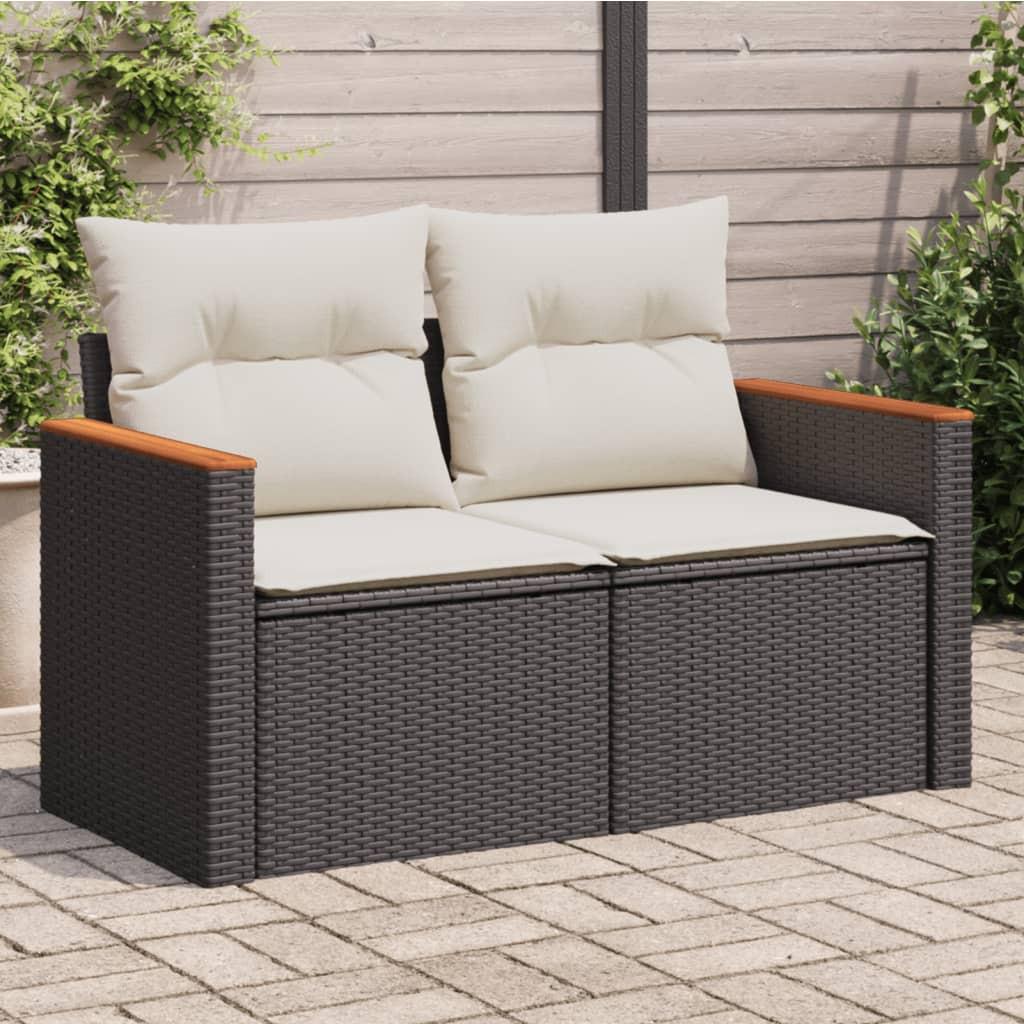 VidaXL Canapé de jardin rotin synthétique  