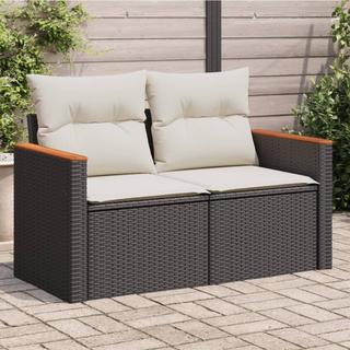 VidaXL Canapé de jardin rotin synthétique  