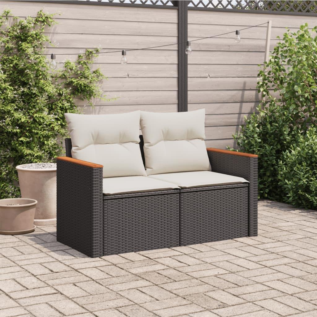 VidaXL Canapé de jardin rotin synthétique  