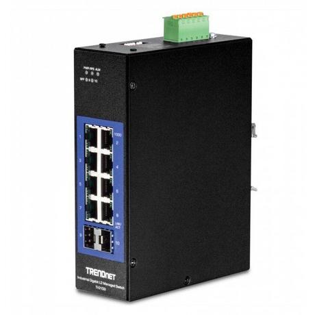 TRENDNET  10-Port industrieller Gigabit L2 verwalteter DIN-Rail-Switch (10 Ports) 