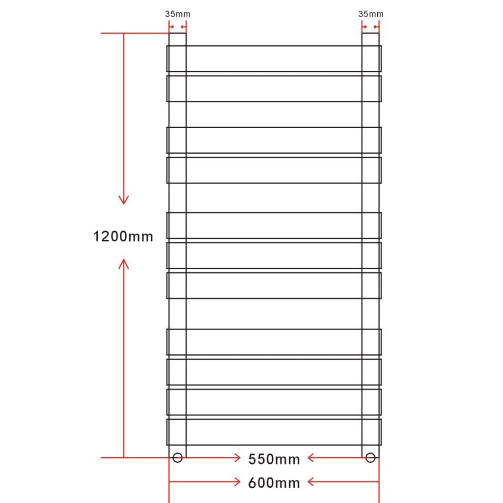 VidaXL Radiateur de serviettes  