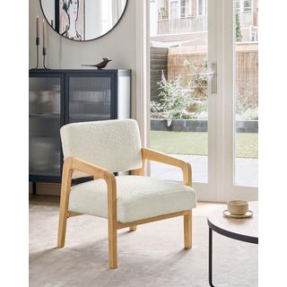 Beliani Fauteuil en Bouclé Moderne HJO  