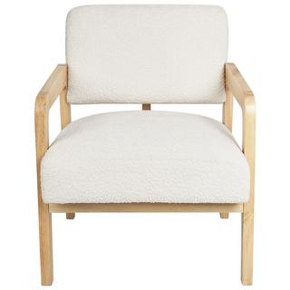 Beliani Fauteuil en Bouclé Moderne HJO  