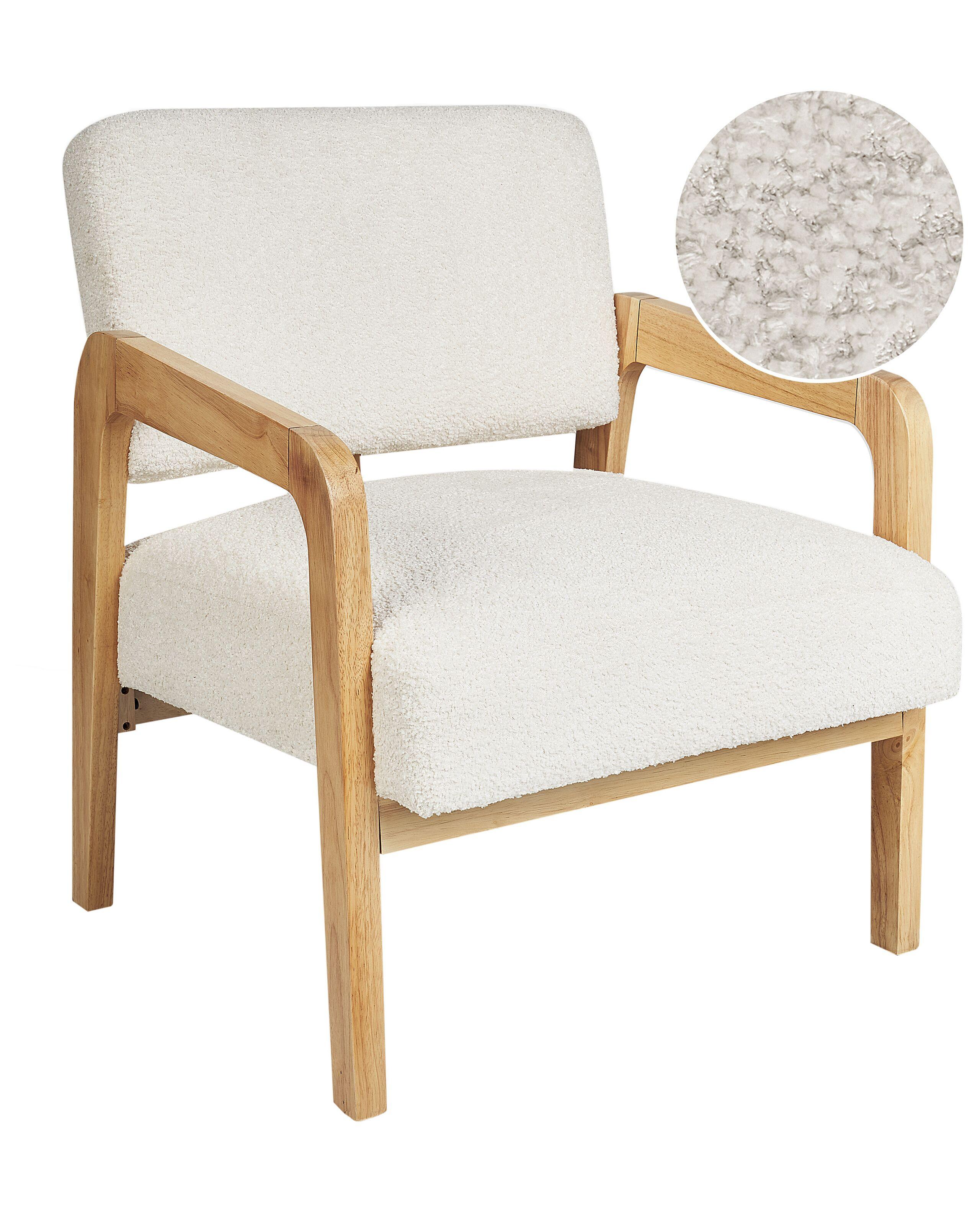 Beliani Fauteuil en Bouclé Moderne HJO  