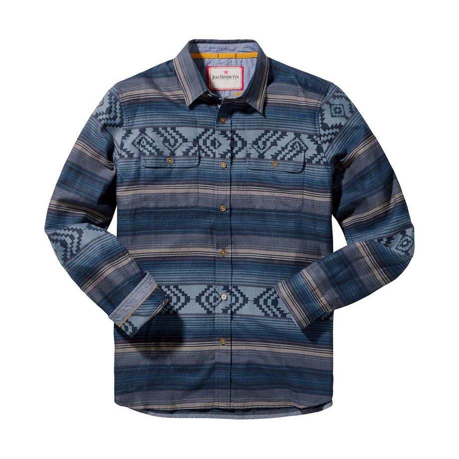 Joe Browns Camicia Maniche Lunghe Motivo A Strisce Azteche  