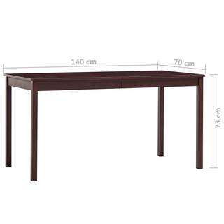 VidaXL Table de salle à manger bois  